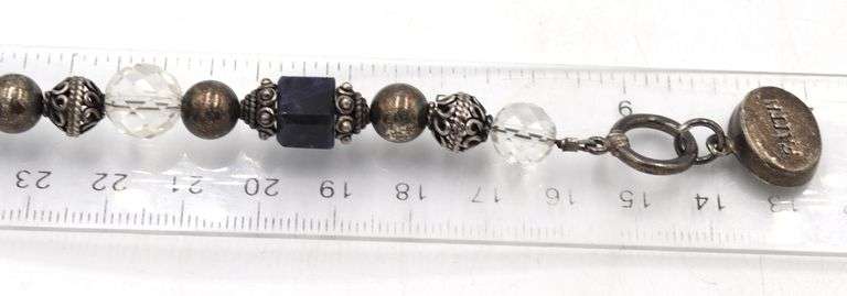 Group lot of 5 colourful gemstone bracelets