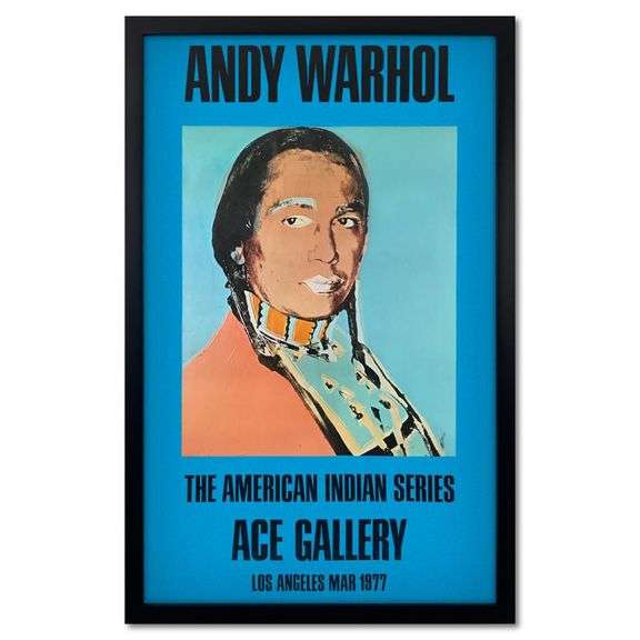 The American Indian Series (Blue) by Warhol