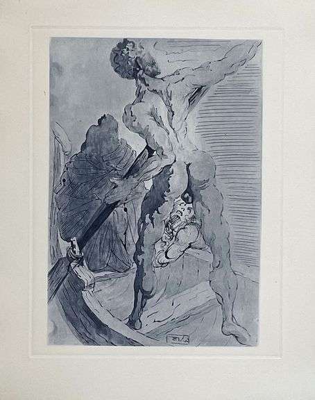 Highly Collectible Salvador Dali Original Copper Engraving Circa 1965