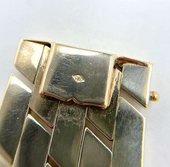 Italian 14k yellow gold link bracelet