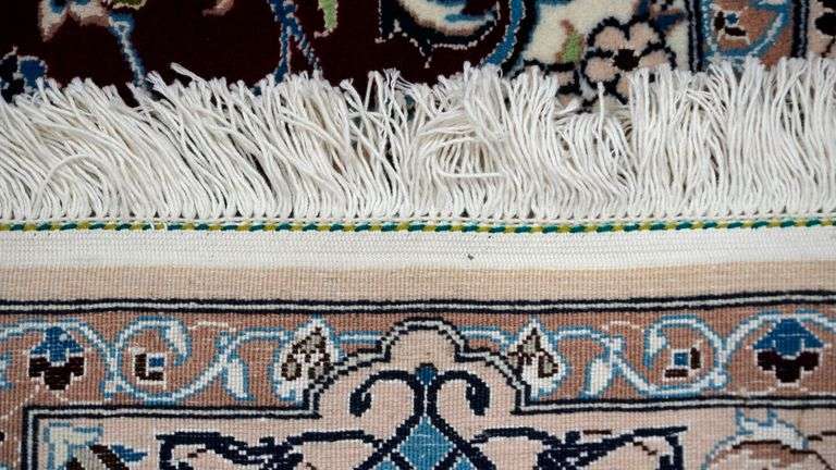 Handmade w/Silk Persian Nain 4.3x6.9