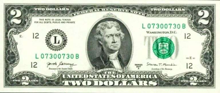 Superb Crisp 2017A $2 Fancy Repeater Note San Francisco 07300730!