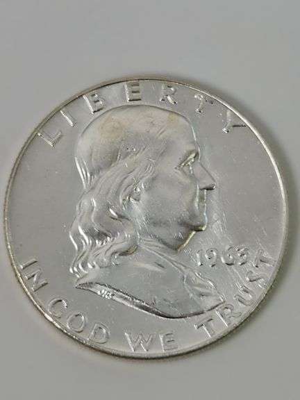 1963 D UNC Quality Franklin Half Dollar