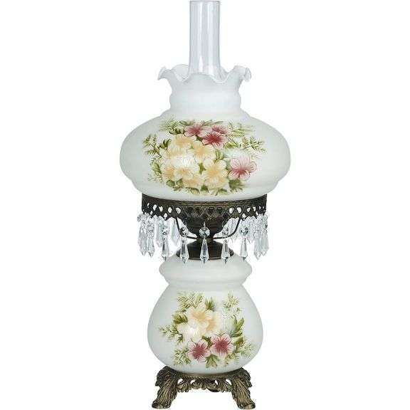 Handcrafted Victorian Hurricane Parlor Lamp