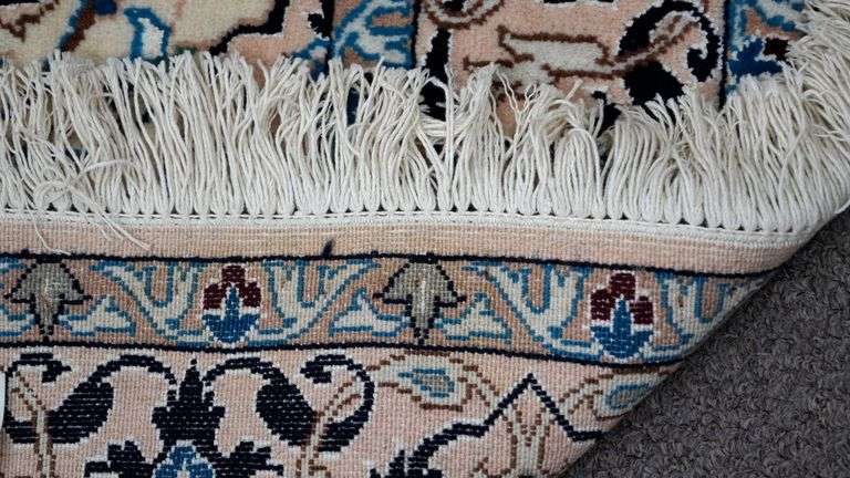 Handmade w/Silk Persian Nain 3.10x6.7