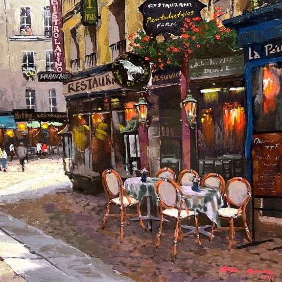 Parisian Cafe by Park, S. Sam