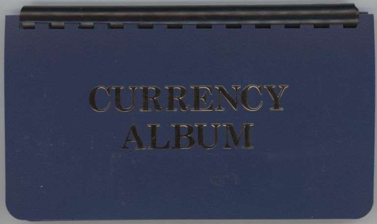 Currency album with 6 Crisp Uncirculated $1 Silver Certificate STAR notes