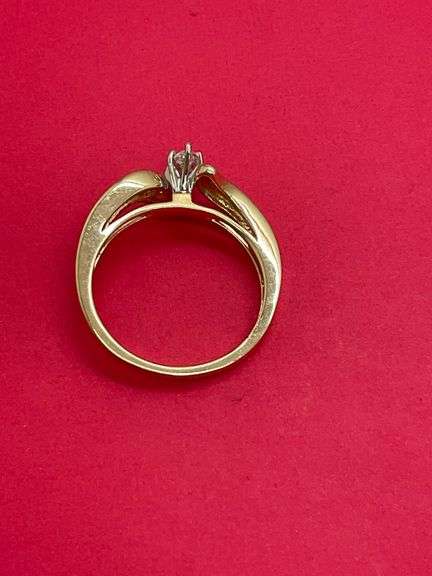 CERTIFIED BRAND NEW LADIES 14K GOLD DIAMOND RING