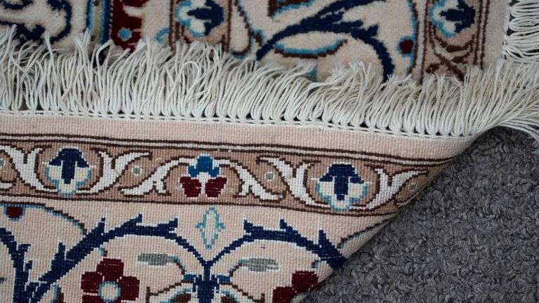 Handmade Persian Nain 4.2x6.10