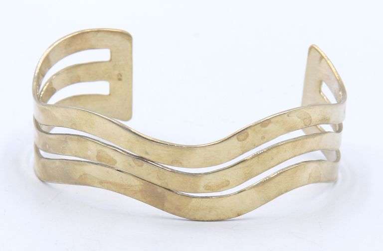 Vintage 925 Sterling Silver Cuff Bangle