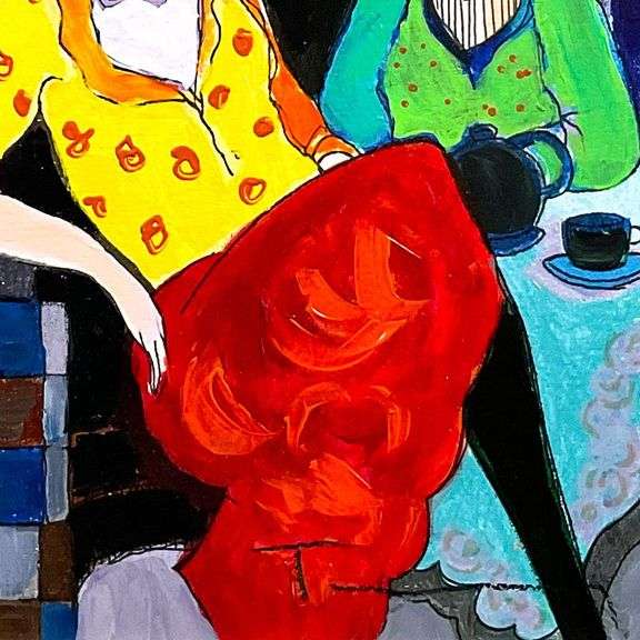 Sisters by Tarkay (1935-2012)