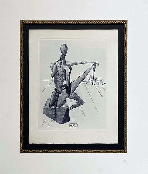 Highly Collectible Salvador Dali Original Copper Engraving Circa 1965