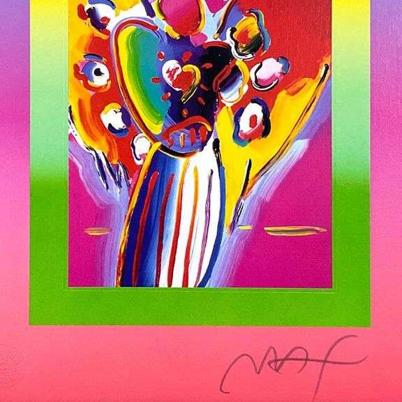 Angel with Heart on Blends by Peter Max