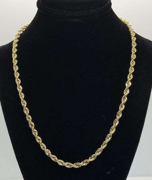10K Yellow Gold Rope Chain