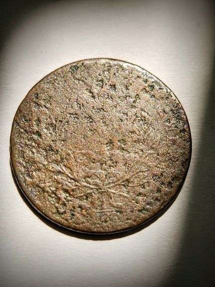 1797 Draped Bust Half Cent With Corrosion