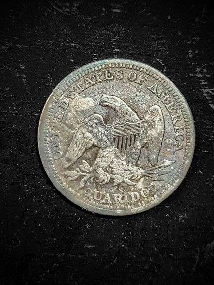 1854 Seated Liberty Quarter, Circulated
