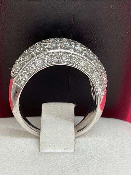 CERTIFIED BRAND NEW 14K WHITE GOLD AND DIAMOND RING