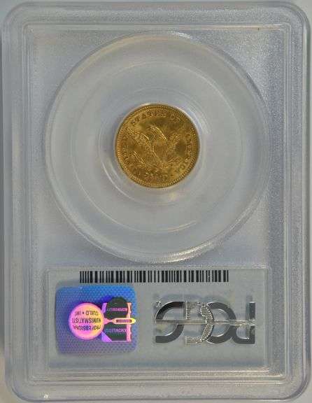 Nearly Gem BU 1907 US $2.50 Liberty Gold Piece. PCGS MS64