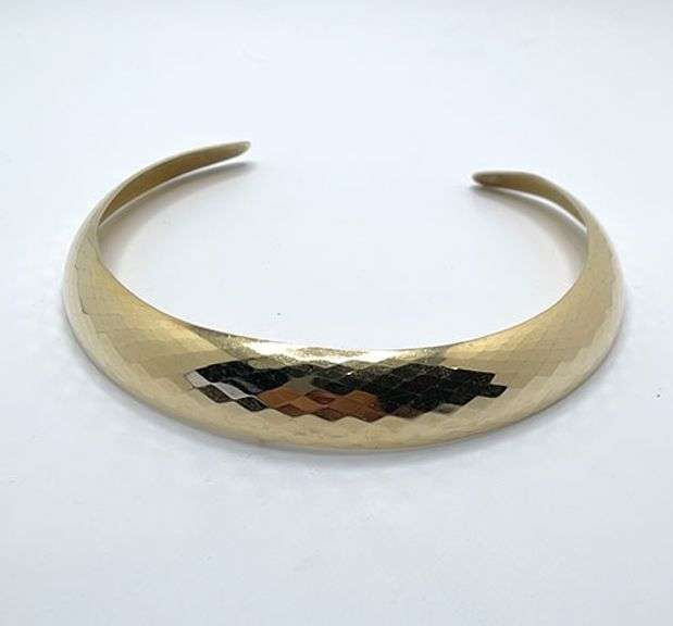 14k Yellow Gold Choker | Flexible Italian
