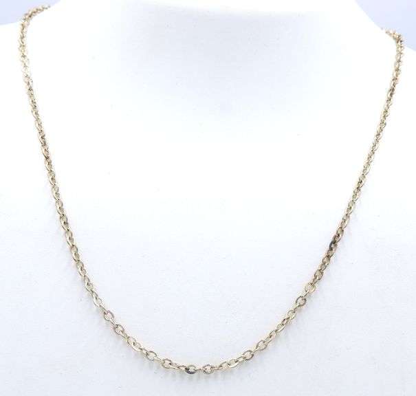 Vintage 925 sterling silver chain necklace