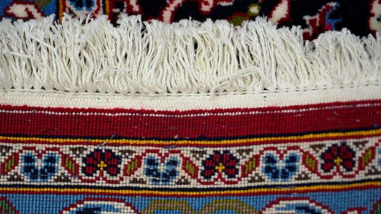 Handmade w/Silk Persian Kashan 9.1x13.3