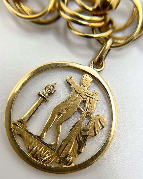 18k Gold Charm Bracelet