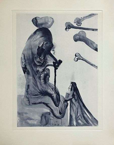Highly Collectible Salvador Dali Original Copper Engraving Circa 1965