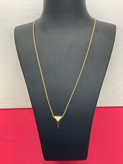 14K YELLOW GOLD NECKLACE WITH PENDANT