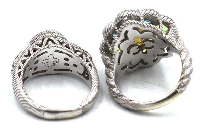 Group lot of 2 Judith Ripka rings