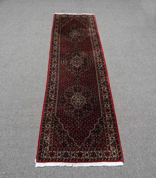 Handmade Persian Bidjar 2.8x10.3