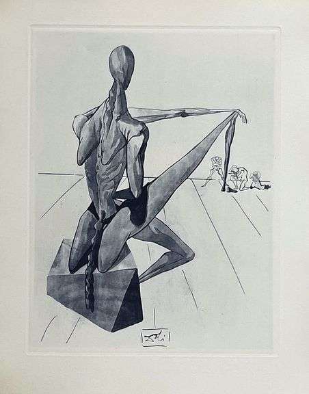 Highly Collectible Salvador Dali Original Copper Engraving Circa 1965