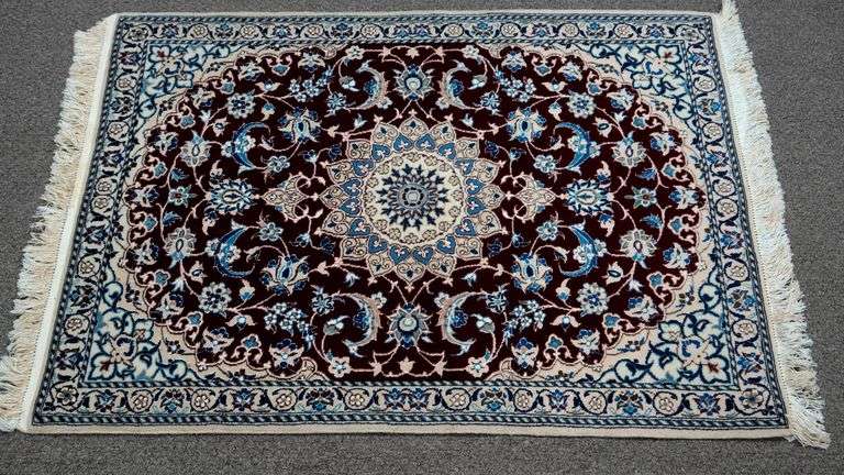 Handmade w/Silk Persian Nain 3.0x4.2