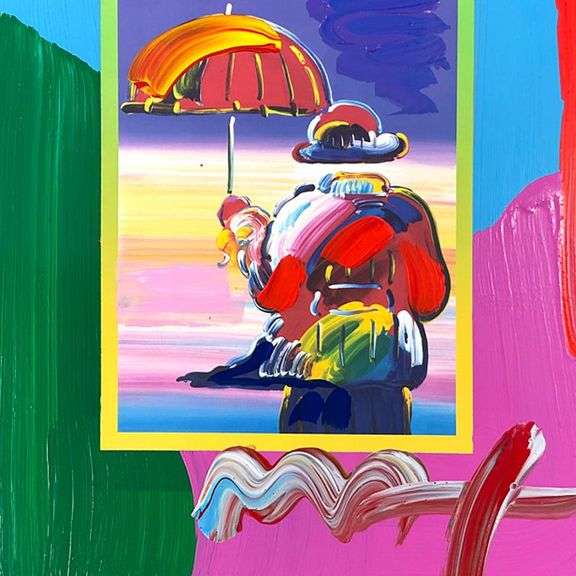 Umbrella Man on Blends by Peter Max
