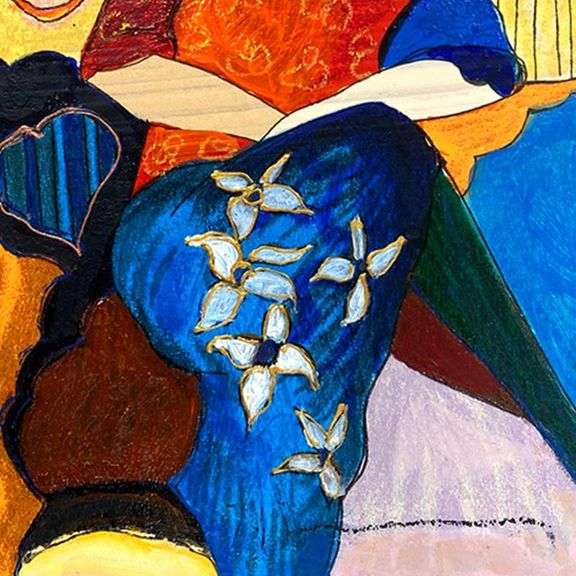 Waiting by Tarkay (1935-2012)