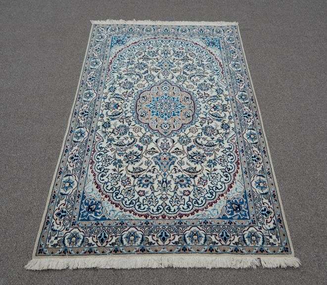 Handmade w/Silk Persian Nain 4.1x6.11