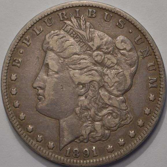 1891-CC Morgan Silver Dollar, Circulated