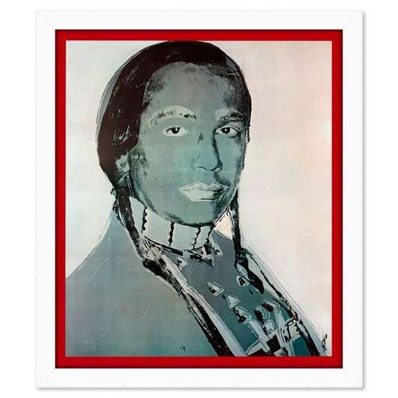 American Indian  3 Piece Set (Red, Blue & Black) by Warhol