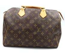 Louis Vuitton Speedy 30 Monogram Handbag W/Key