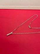 14K WHITE GOLD NECKLACE WITH DIAMOND PENDANT