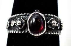 Ruby Gemstone Ring in Sterling Silver