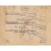 Vintage Winchester Lever Action Rifle Patent Print