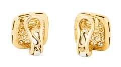 Suna Bros 4.50ctw Diamond Cushion Shaped Earrings in 18K