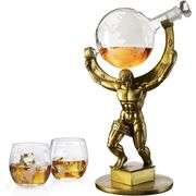 Atlas Whiskey Decanter Set with 2 Glasses