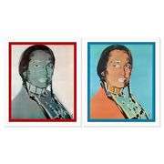 American Indian 2 Piece Set (Red & Blue) by Warhol