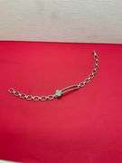 CERTIFIED BRAND NEW 14K GOLD AND DIAMOND SLIDING CLOVER BRACELET