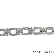 18k (750) White Gold Natural Round 248 Diamond Bracelet