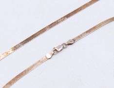 Italian 925 Sterling Silver Herringbone Chain Necklace