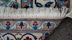 Handmade w/Silk Persian Nain 3.10x6.4