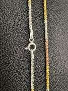 Sterling Silver 925 Margarita Roc Chain with 14k Rose & Yellow Gold Plating 24" Necklace
