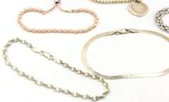 Group lot of Vintage 925 sterling silver bracelets